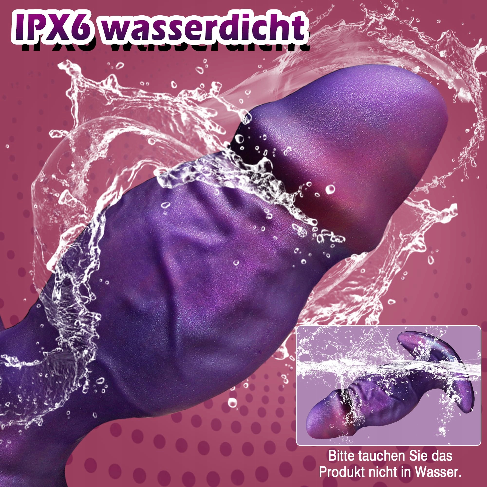 MONSTER Wibrator Analny Dla Mężczyzn, 10 Trybów, Silikonowy — miniatura 7