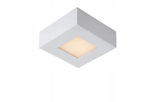 Stropné bodové Led Stropné Svietidlo biele štvorcové 10 cm IP44 3000K Lucide