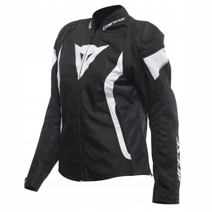 Dámska motocyklová bunda Dainese Avro 5 Tex Jacket čierna/biela 46