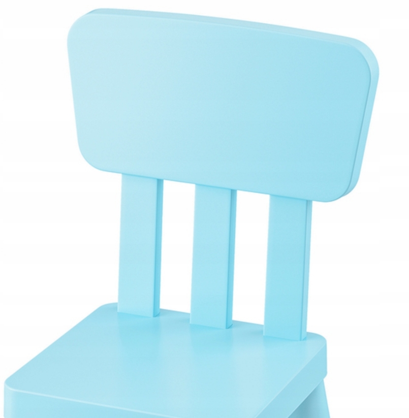 IKEA MAMMUT Krzesełko dziecięce BŁĘKITNY Marka Ikea