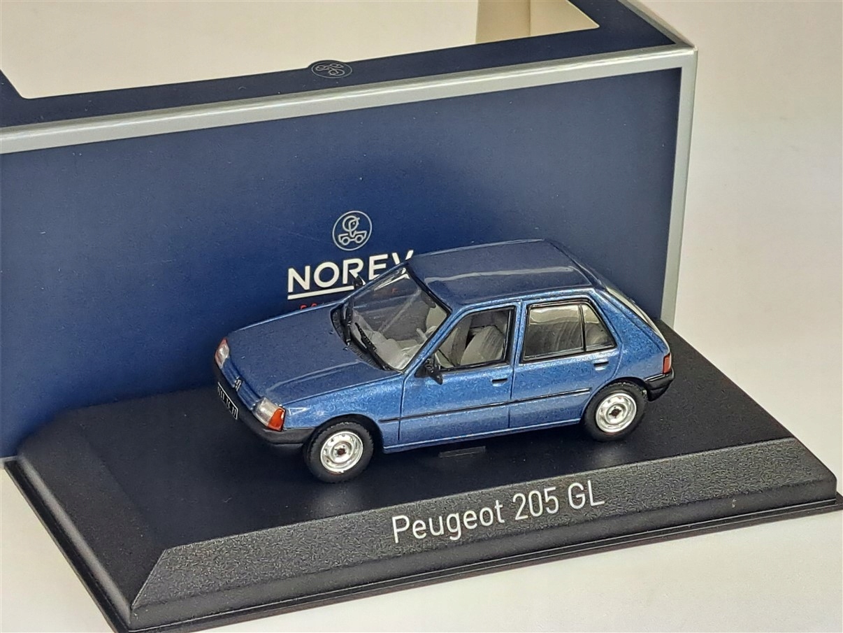Norev Peugeot 205 Gl 1988 Ming Blue 1:43