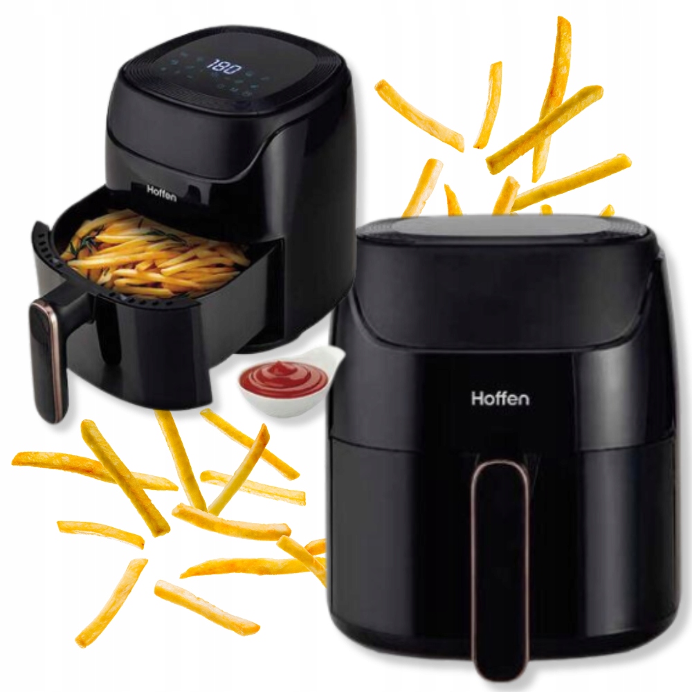 Frytkownica beztłuszczowa Air fryer Hoffer 3.8L 1400W frytownica