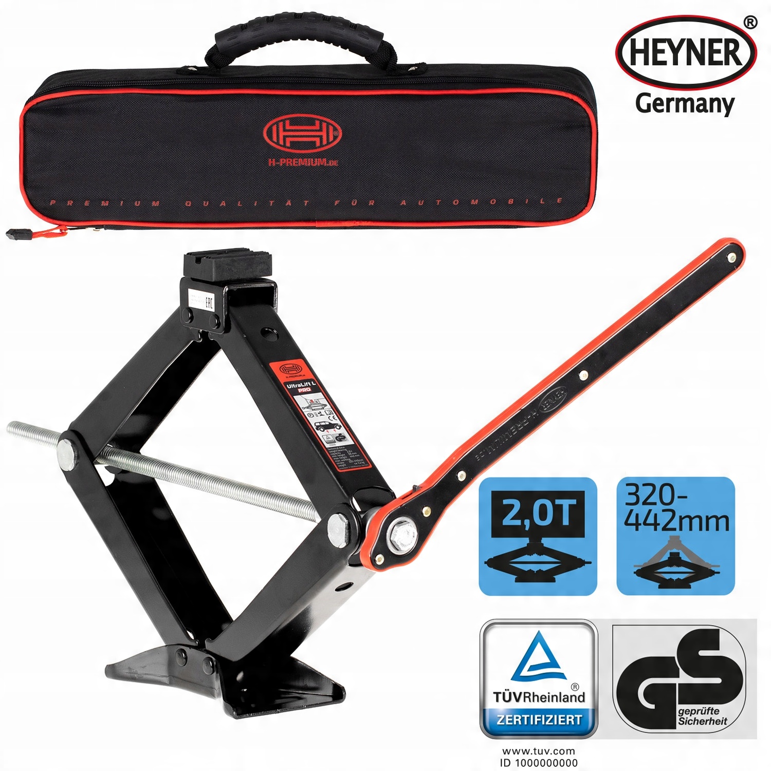 

Podnośnik 2,0t Ultra Lift L Pro Black Trapezowy