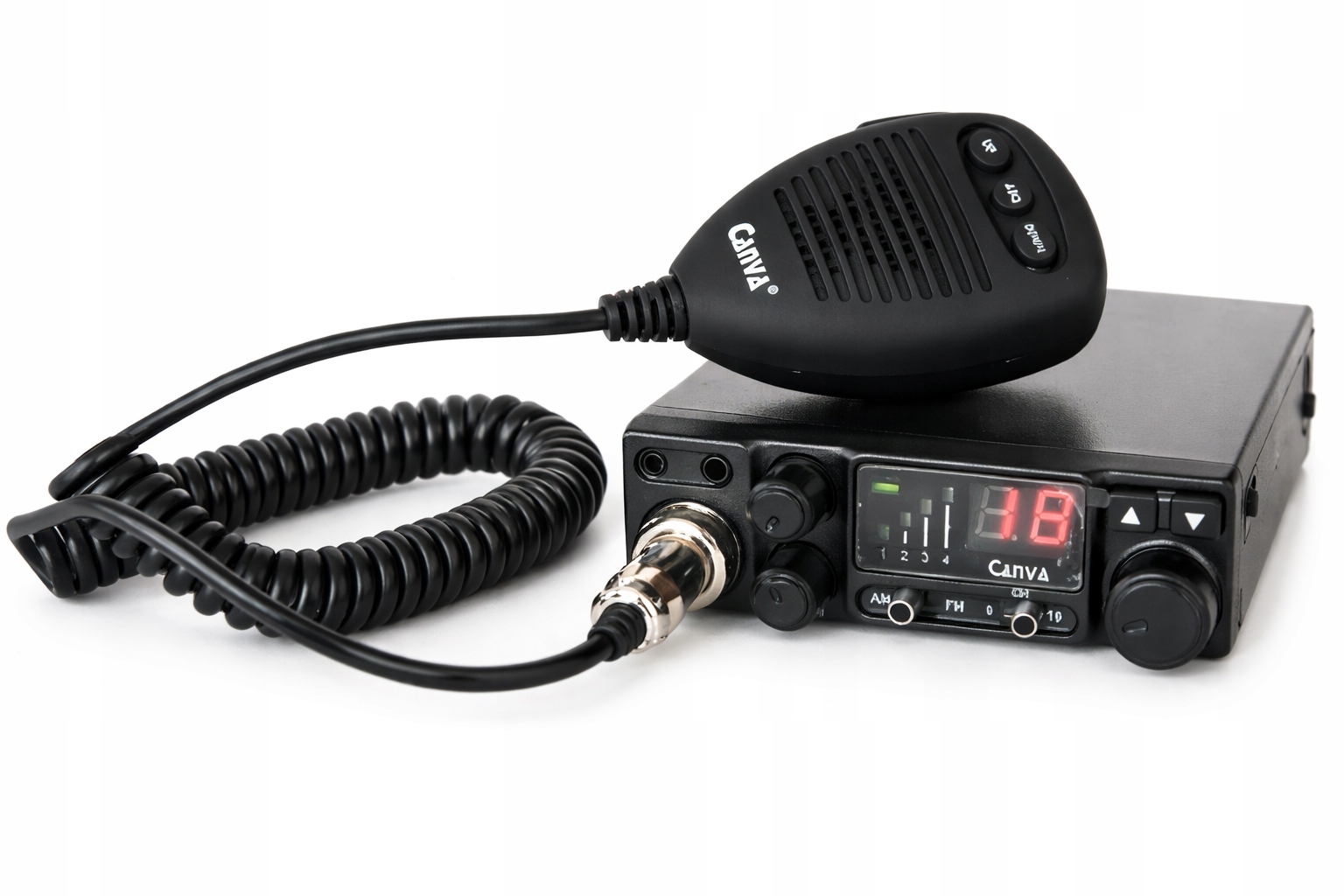 Rádio Cb Canva 520 12V-24V Tir Asq Am/fm Multistandard Spájkovaný Konektor
