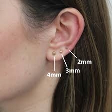 KOLCZYKI ZŁOTE KULKI 18 KRT STAL CHIRURGICZNA Marka Inna marka