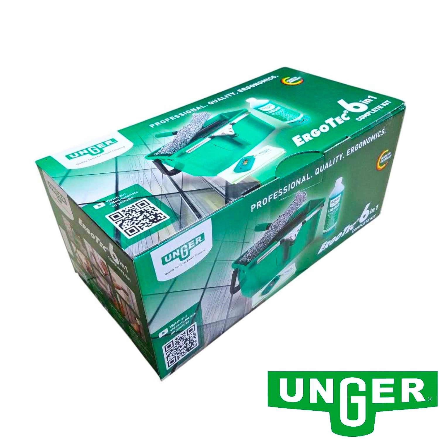 Zestaw do mycia okien i szyb Unger ErgoTec 6 w 1 Complete Kit 35 cm AK015