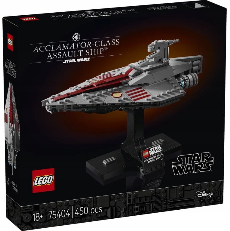 Lego Star Wars Útočný Křižník Typu Acclamator, Sada Kostek 75404