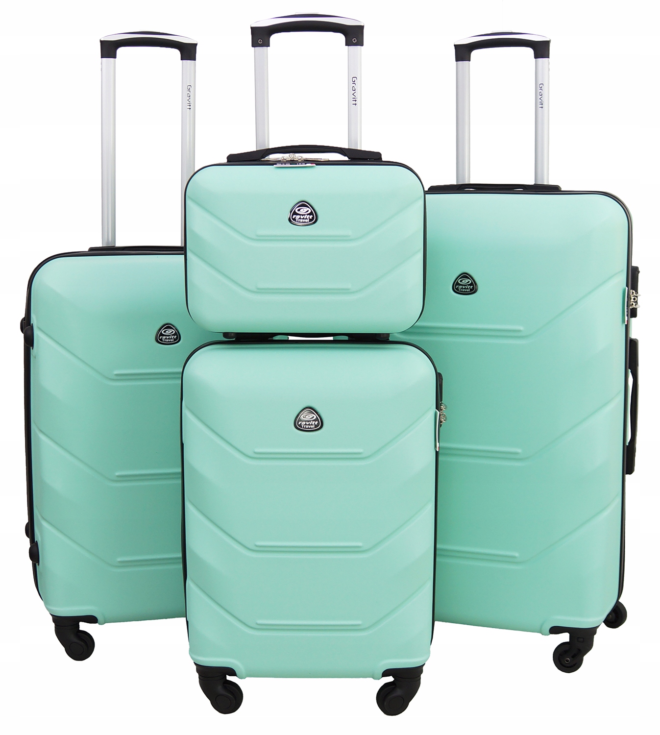 Zestaw Walizek 4w1 Walizka Podróżna Na Kółkach Gravitt 951