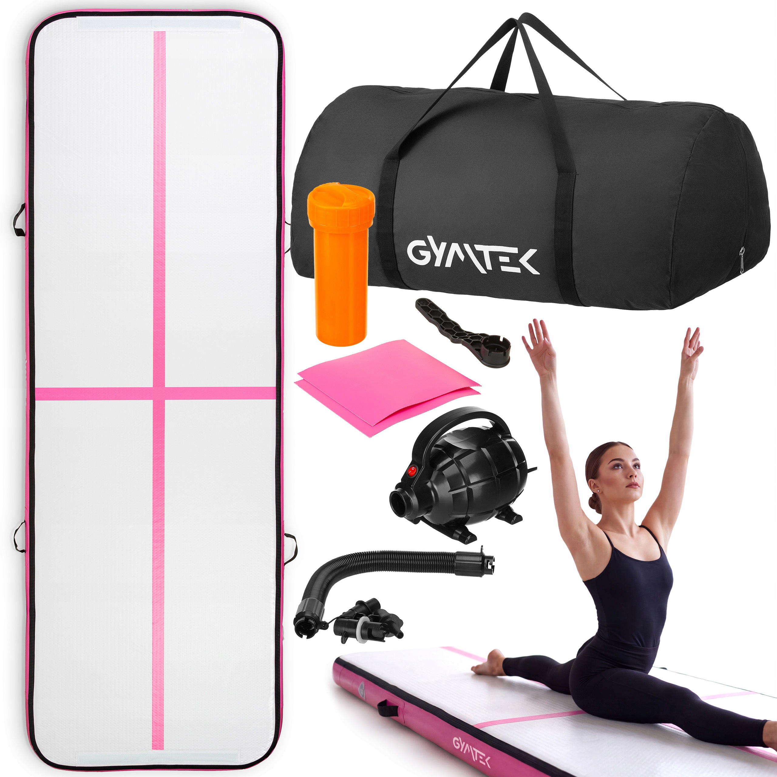 Air Track Akrobatická Dráha Matrace Podložka Pro Gymnastiku Pumpa 3M Gymtek