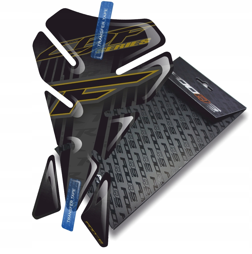 Tank-pad V1 od firmy Fooqs pro Honda Cbf 125 250 500 600 1000 Černý Zlatý