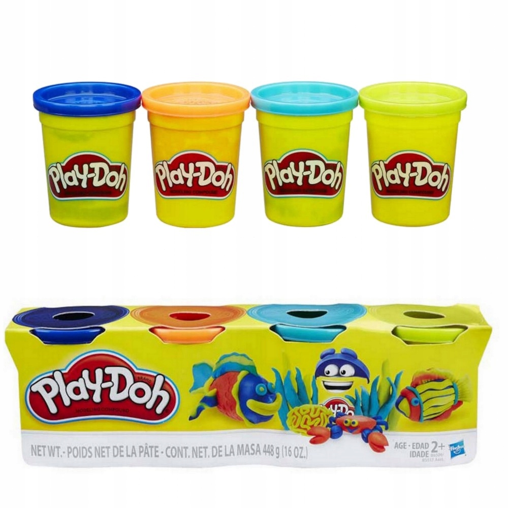 

Play Doh Ciastolina Zestaw 4Tuby Mix kolorów B6508