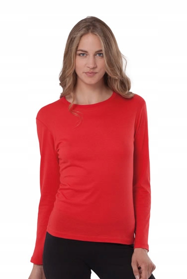 T-SHIRT DAMSKA koszulka z długim rękawem JHK TSRL CMF LS biała WH r. 2XL Materiał dominujący bawełna