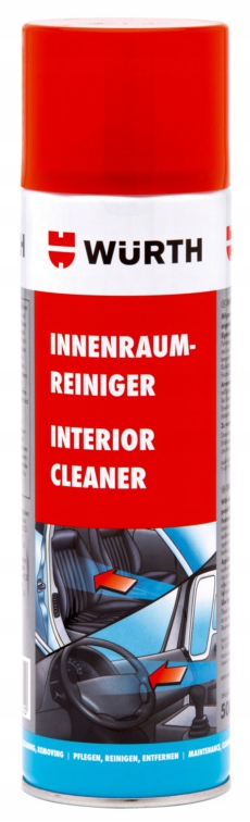 Wurth Pianka Czyszcząca Do Wnętrza Pojazdu Tapicerki Plastików 500 ML