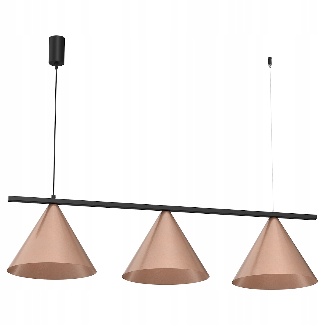 Závěsná lampa Capital Černá-měděná 3XGX53