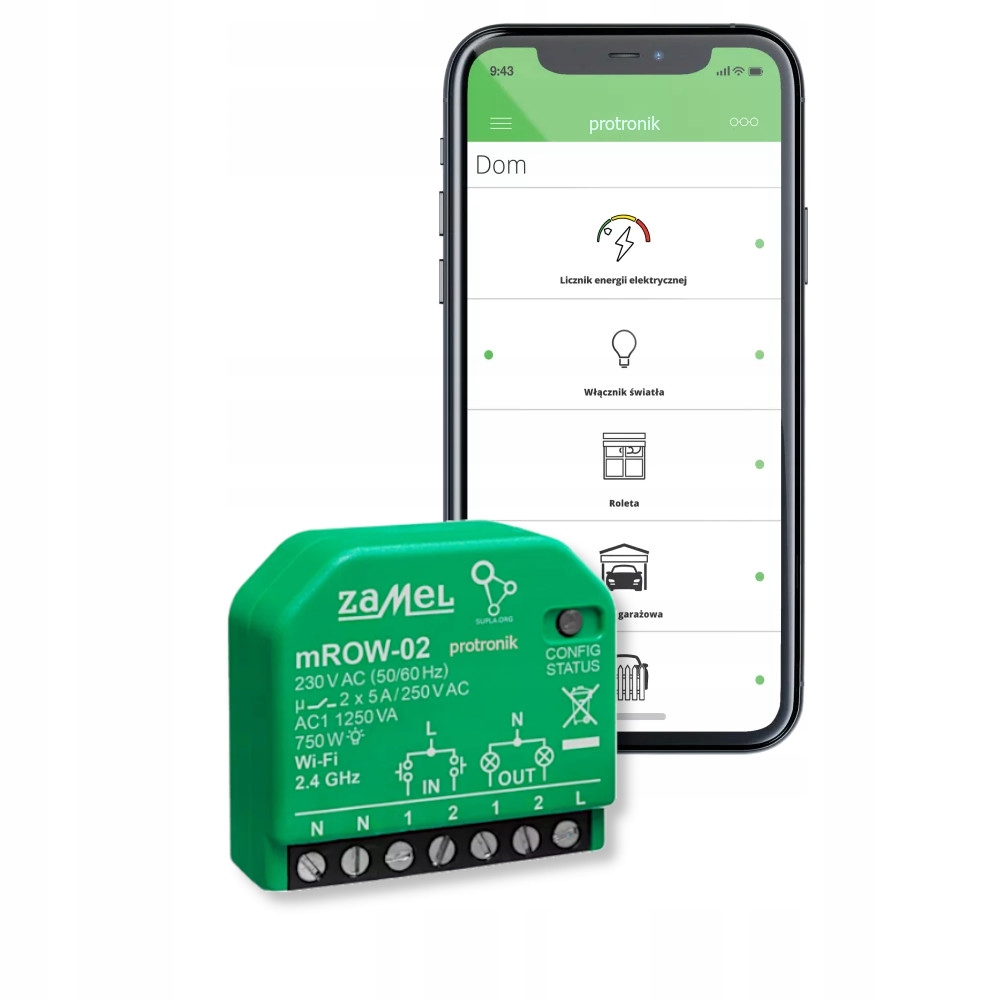 

Sterownik z monitorem energii mROW-02 Zamel Supla