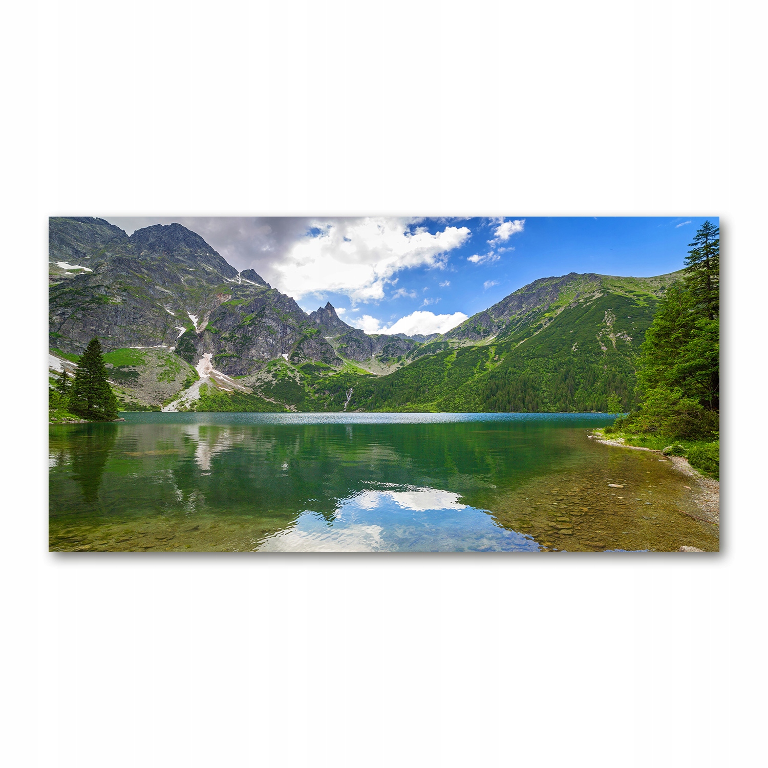 

Foto obraz szkło akryl Morskie oko Tatry 120X60 cm
