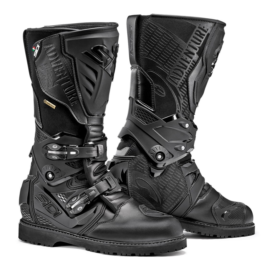 Motocyklové Topánky Sidi Adventure 2 Gore-tex Pánske Čierne Black