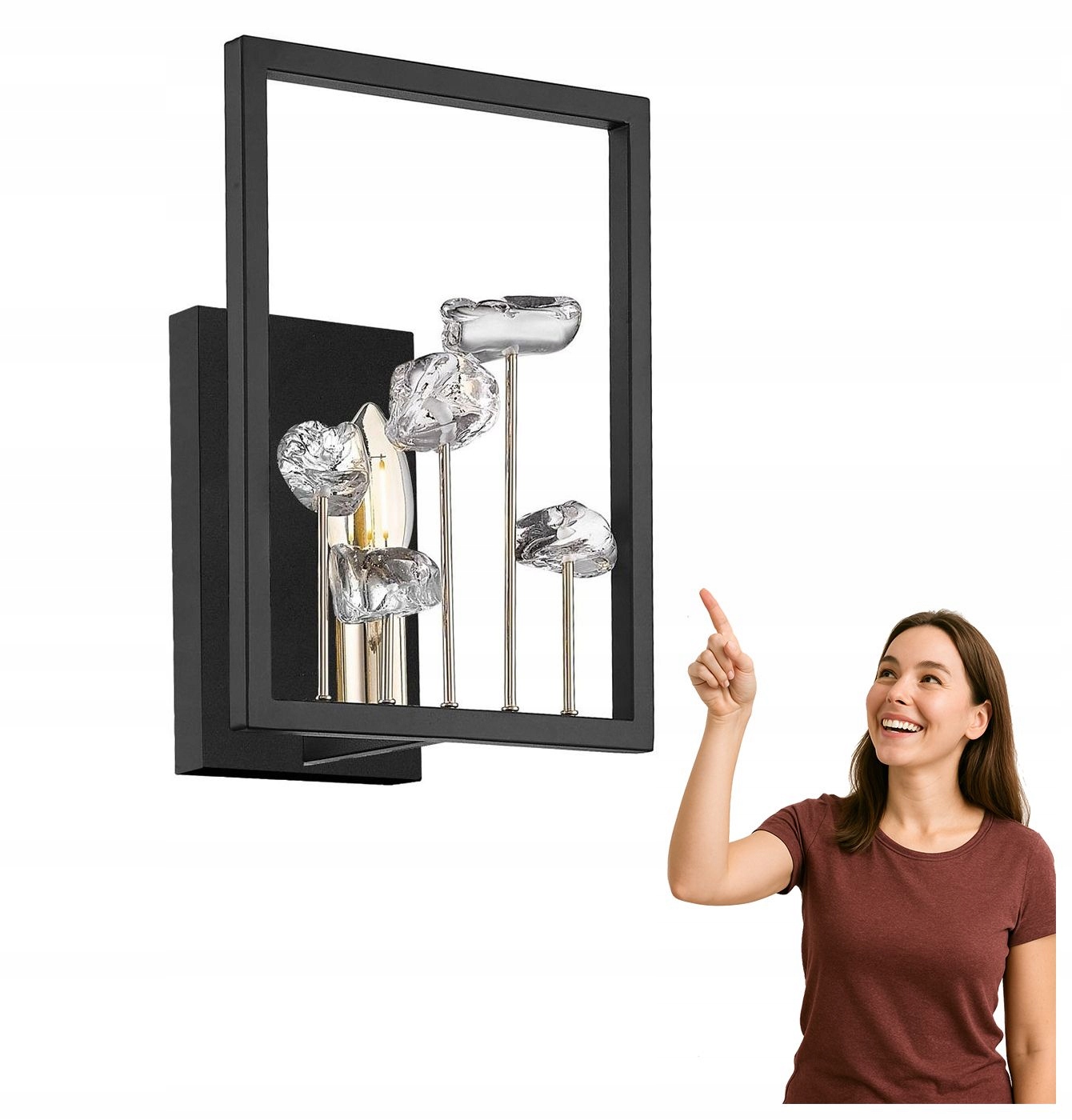 Nástenné svietidlo Caroline W0541-01A-SDAC Zuma Line