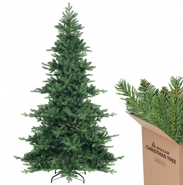 Umelý Vianočný Stromček Zelená Pvc Pe 180 CM Kovový Stojan Premium Model