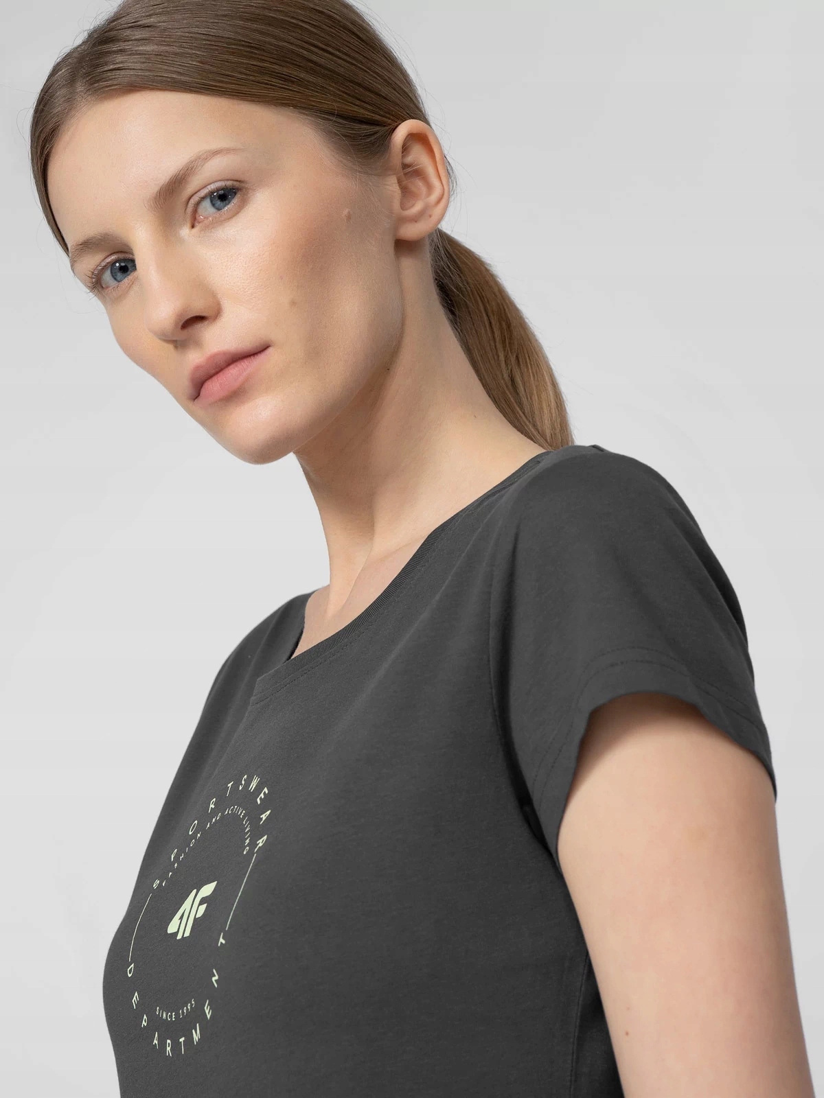 KOSZULKA DAMSKA 4F T-SHIRT BAWEŁNA 100% TSD032 S Kolekcja TSD032