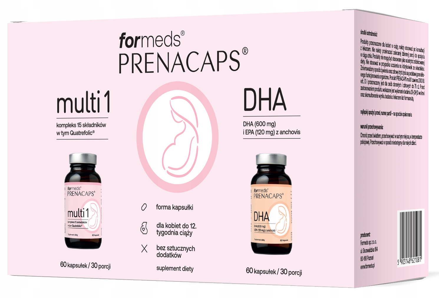 ForMeds Prenacaps Multi 1 +dha Epa witaminy Ciąża