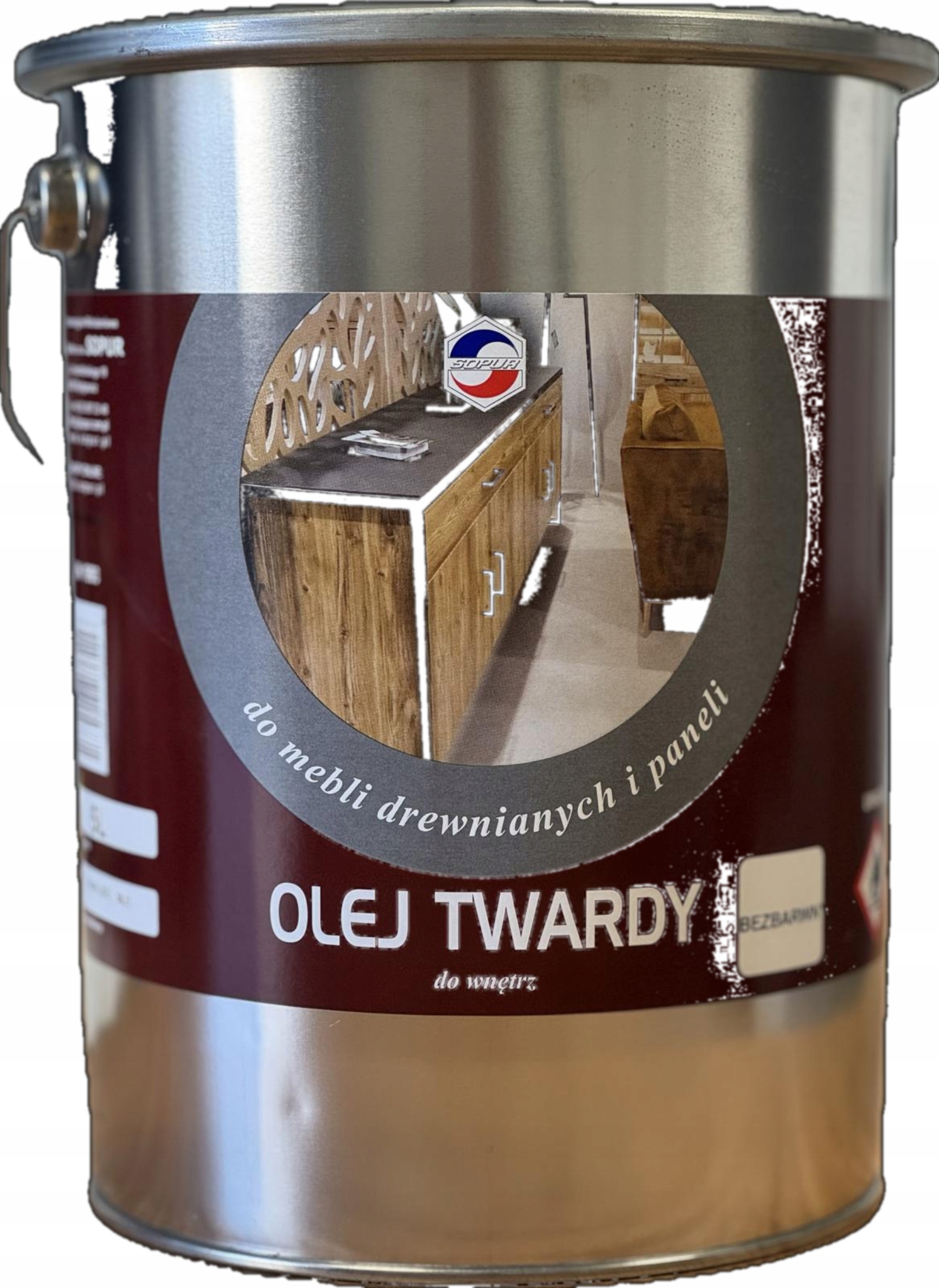Olej Sopur Twardy do mebli 5l bezbarwny