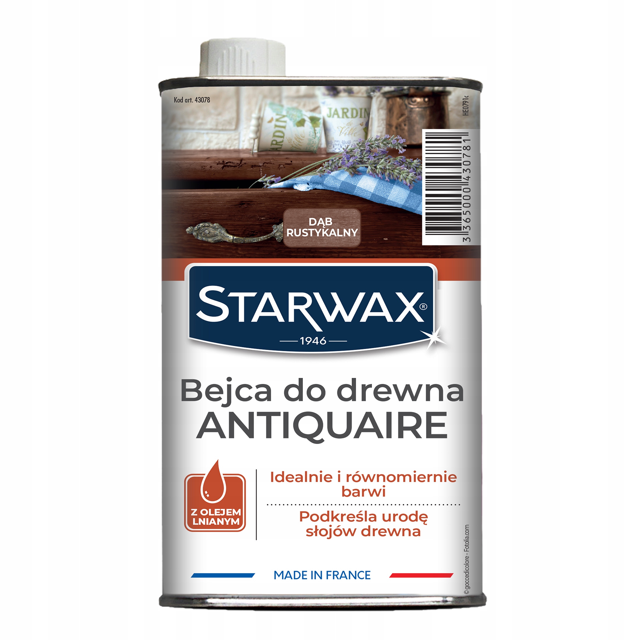 StarWax Bejca do drewna 500ml DĄB RUSTYKALNY 43078