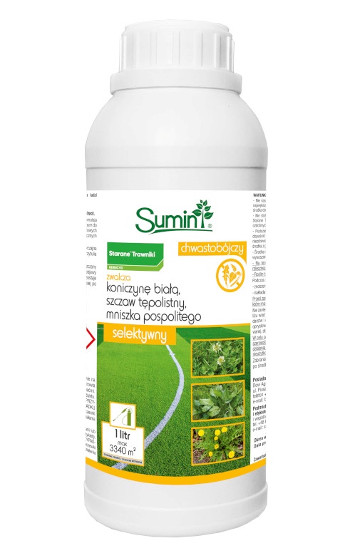 Starane Trawniki Zwalcza Chwasty Koniczynę Szczaw Babkę Mniszek 1L Sumin