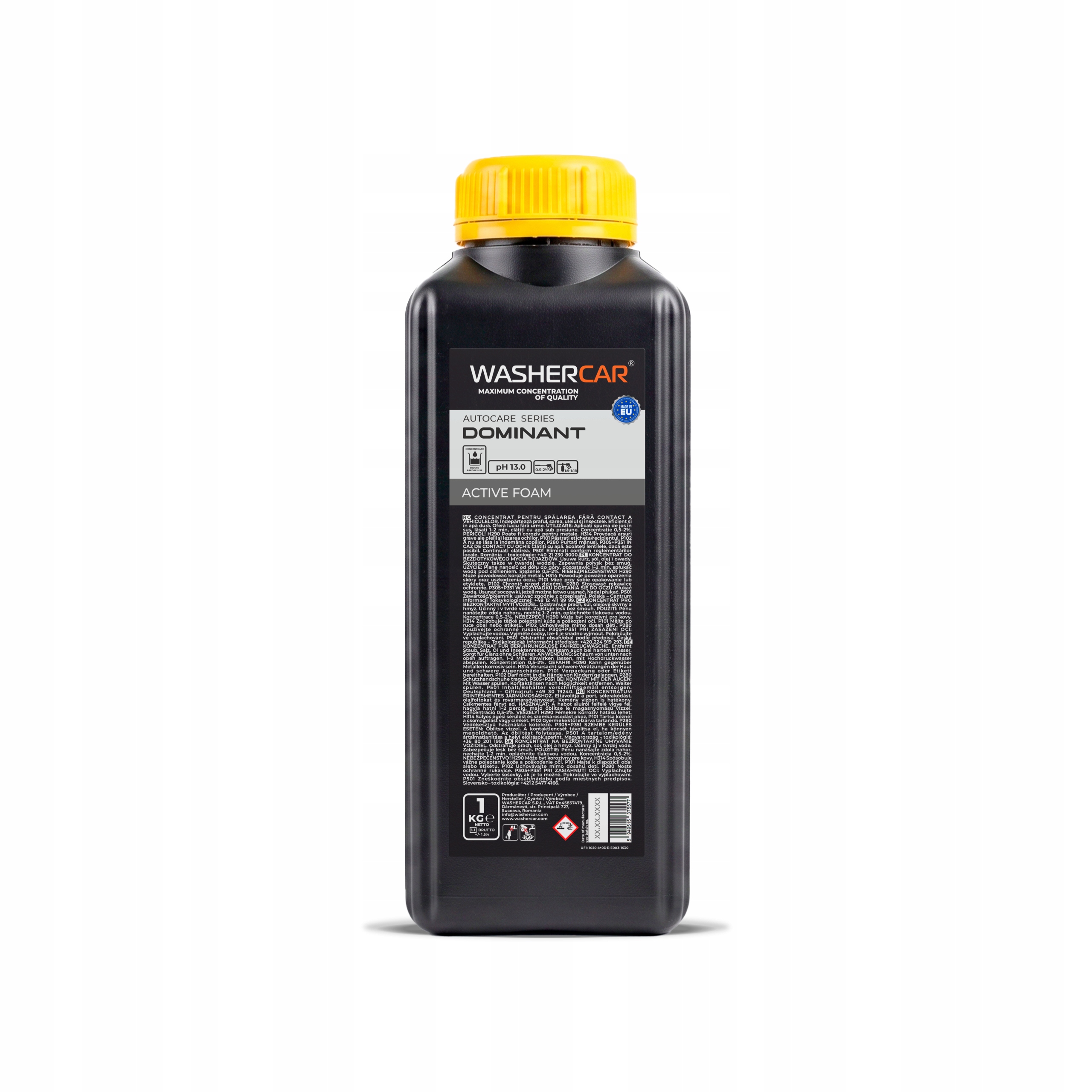 Aktywna piana 1L do myjki i mycia samochodu–bezdotykowa, WasherCar Dominant