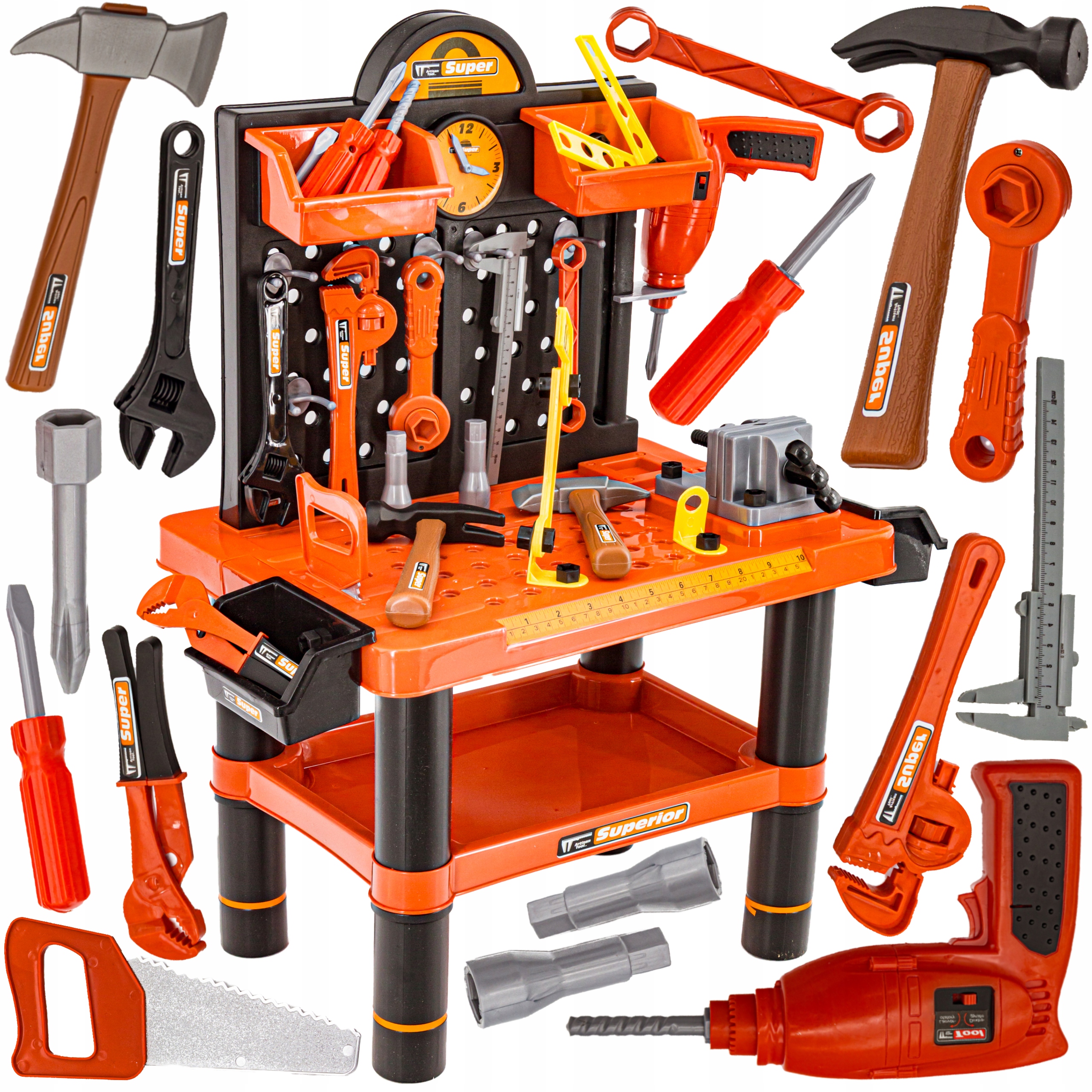 

Warsztat stolarski stół piła wiertarka narzędzia