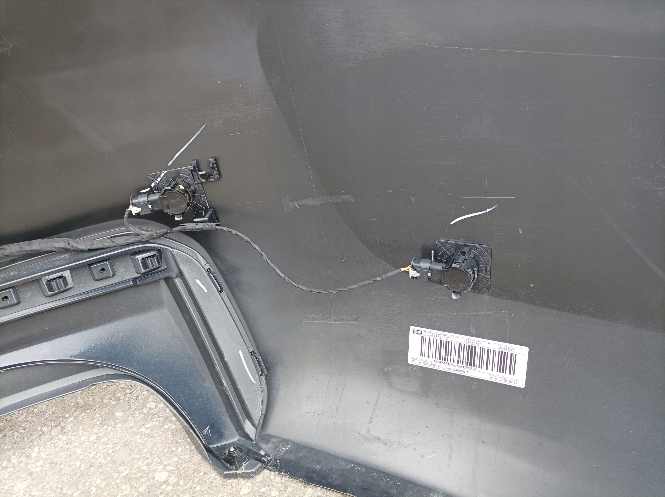 BMW 5 G31 bumper rear part m-packet bundle PDC M550 KOD LAKIERU 416