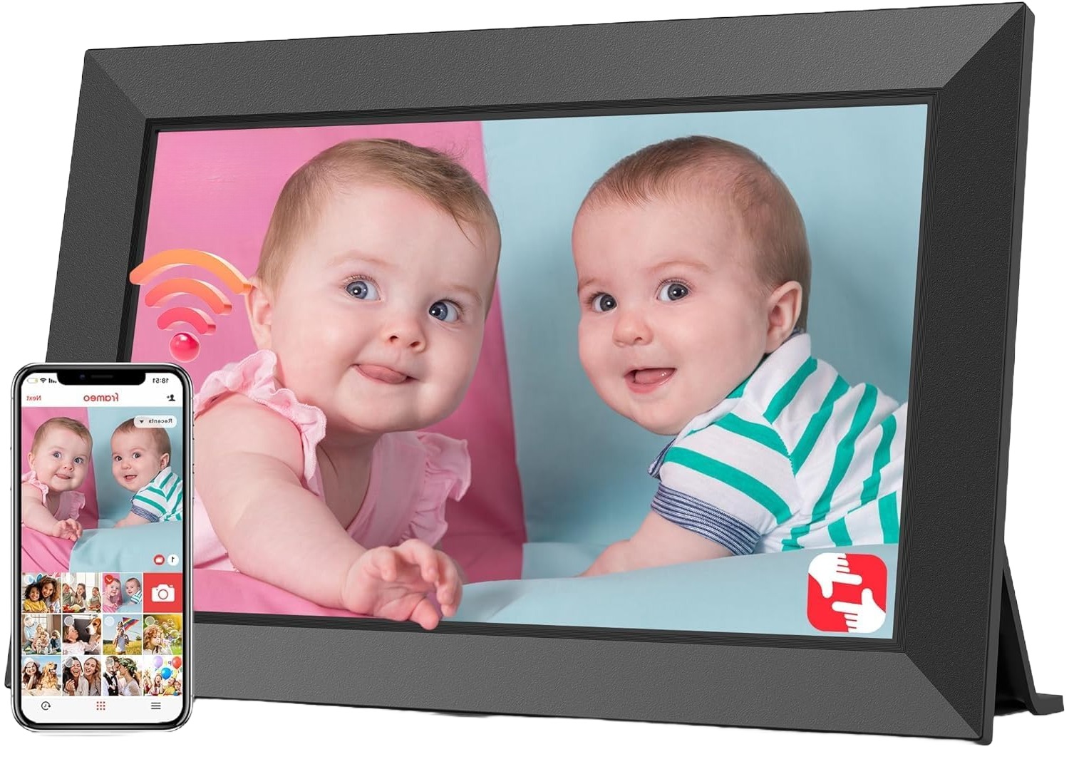 Rámeček Digitální Na Fotografie 10,1" Fotorámeček Kvalita Videa Polsko Hd Foto