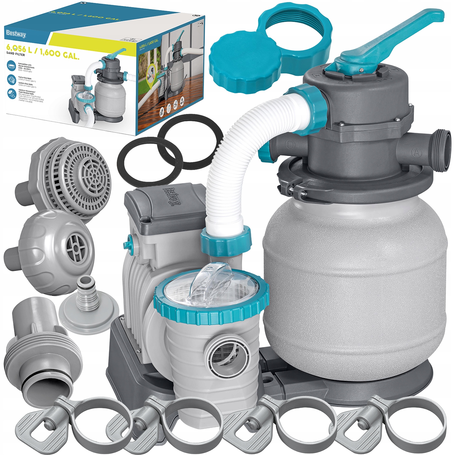 Pískový filtr – čerpadlo pro filtraci vody v bazénu 6065 l/h 58497 Bestway