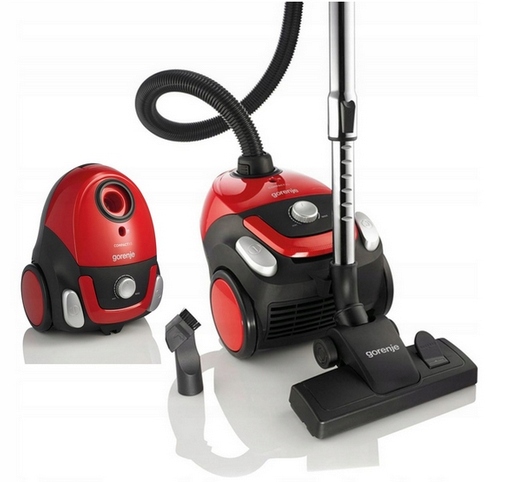 Mocny Odkurzacz workowy Gorenje VCEB11CXRII 800 W 2 dysze Hepa Regulacja