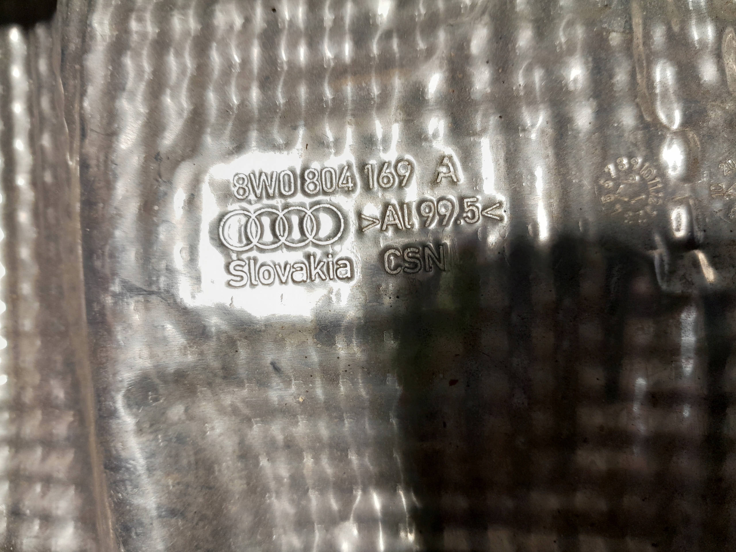 AUDI A4 B9 Blende Abdeckung TERMICZNA 8W0804169A