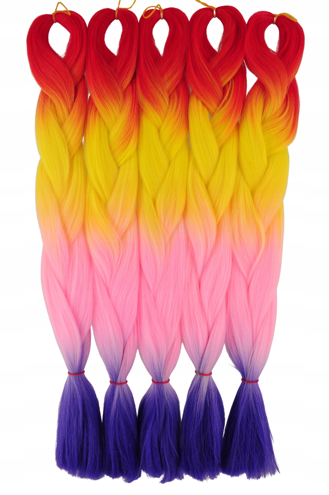 WŁOSY SYNTETYCZNE PROSTE KOLOROWE WARKOCZE 4K.017 Marka Smart Colours