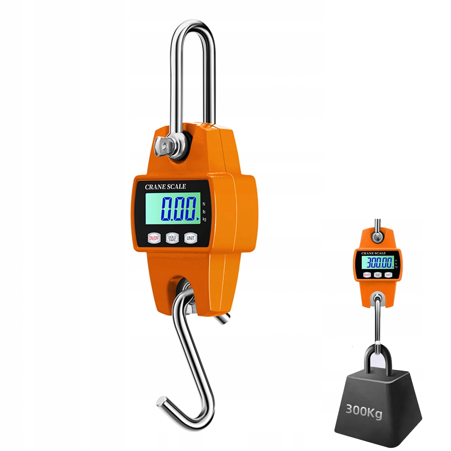Digitální závěsná váha, profesionální, odolná 300 kg