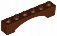 

Lego 92950 Łuk 1x6 brązowy Nowy (2g)