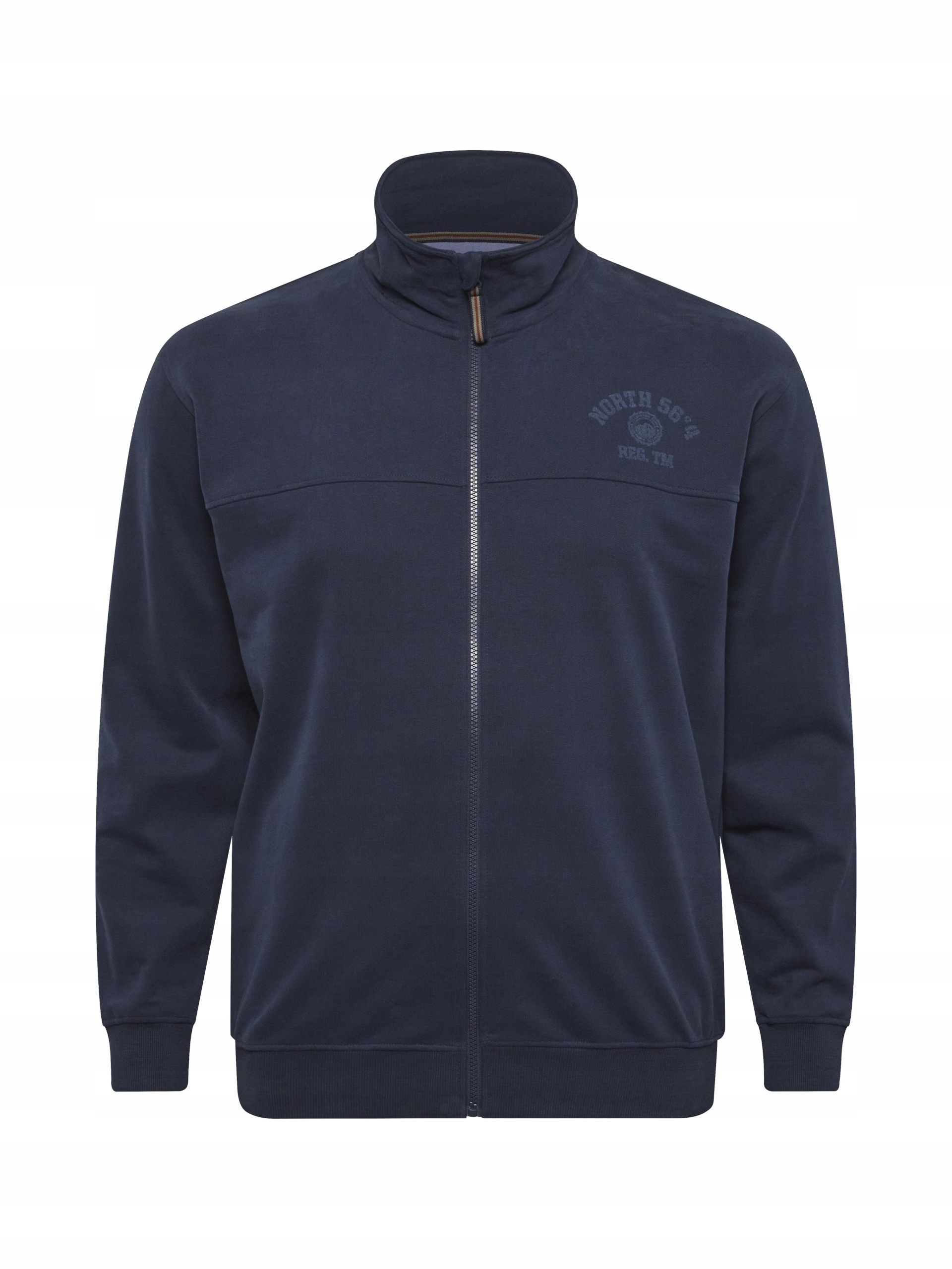 North 56°4 Rozepínací Mikina Velké Velikosti, Tmavě Modrá, 6XL