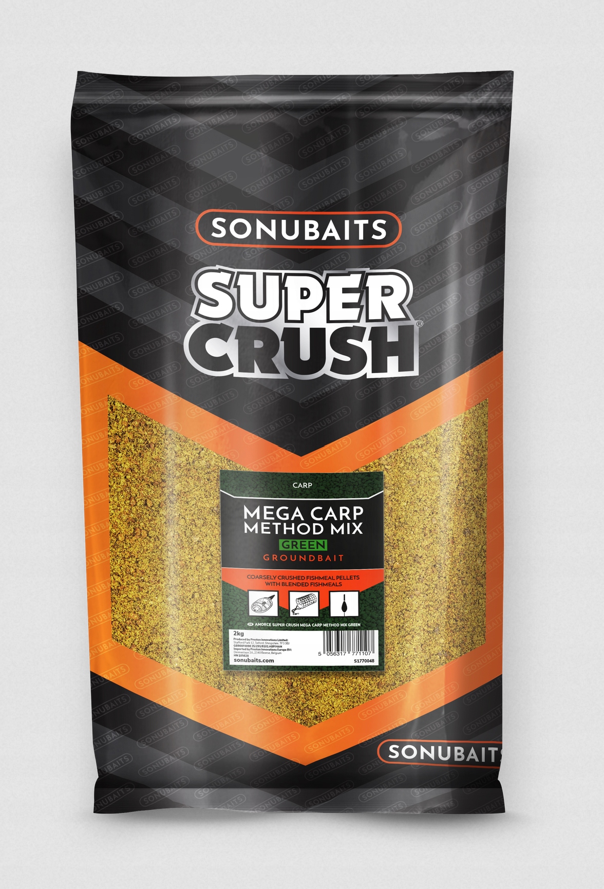 Zanęta Sonubaits Supercrush Carp Green 2kg [S1770048]