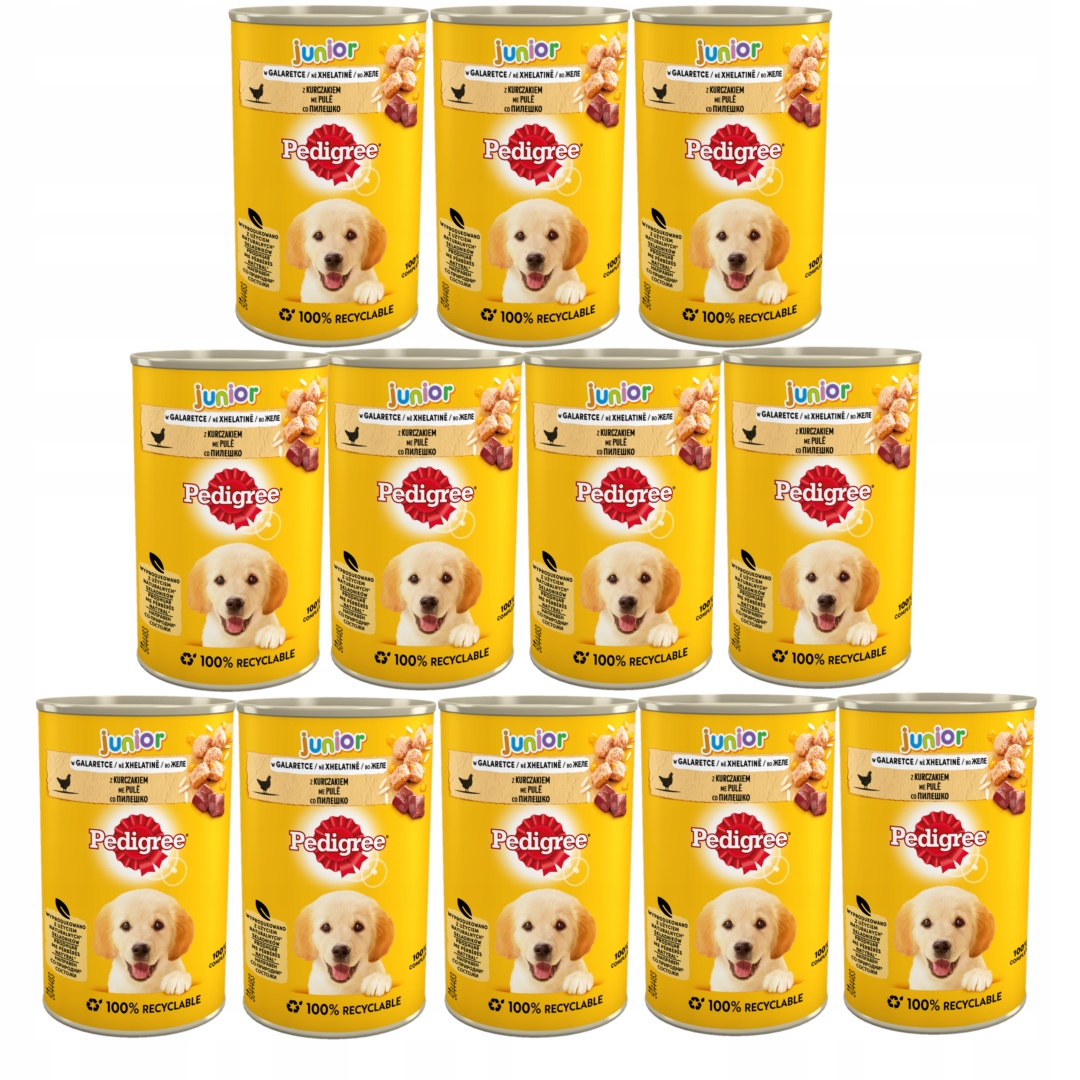 Levně Pedigree Junior 12x 400g kuřecí Krmivo pro štěňata