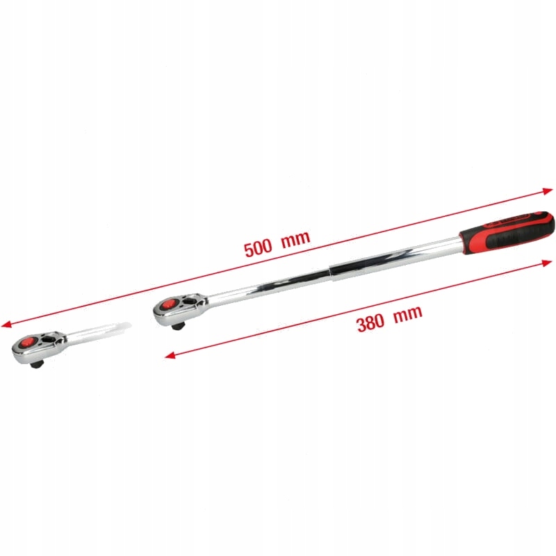 KS Tools 1/2" CHROMEplus Grzechotka teleskopowa Marka KS Tools
