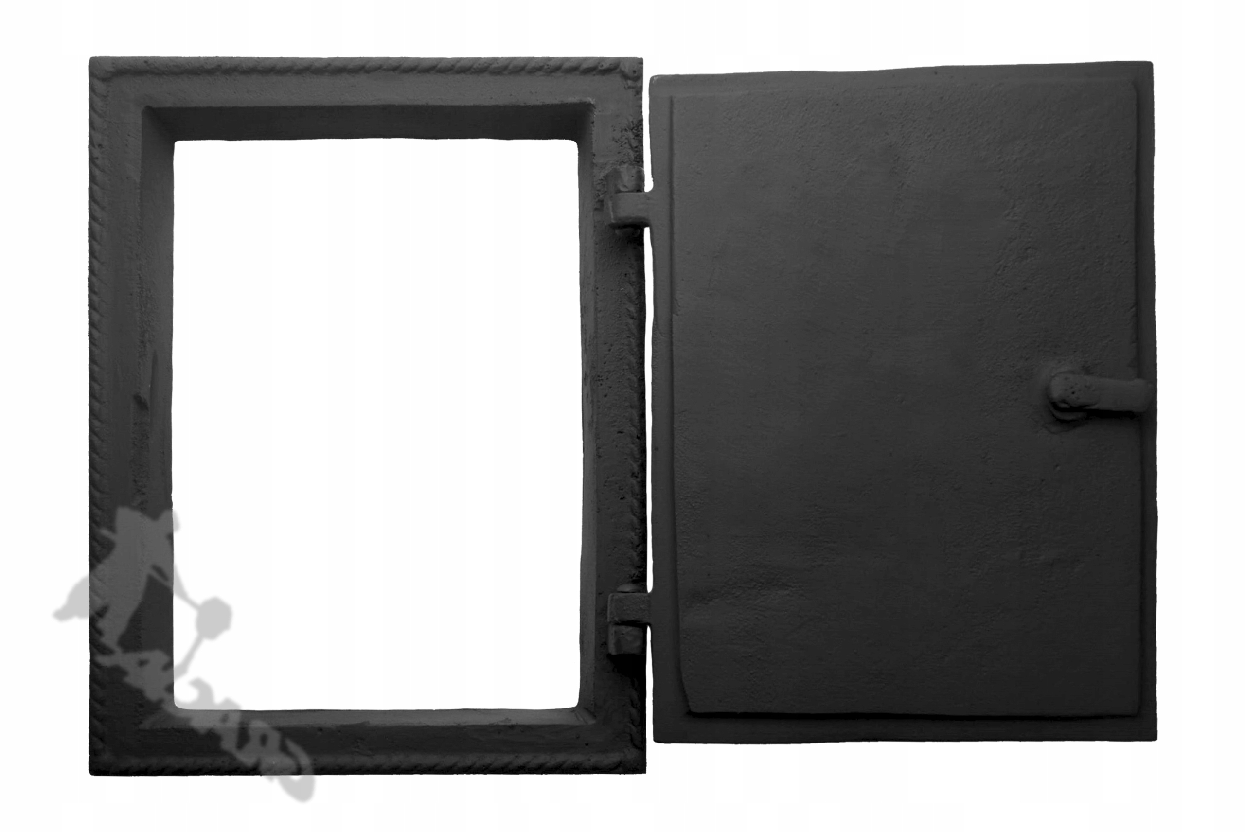 DRZWI REWIZYJNE BARDZO DUŻE ŻELIWNE PIECOWE PIECA Producent Gracja