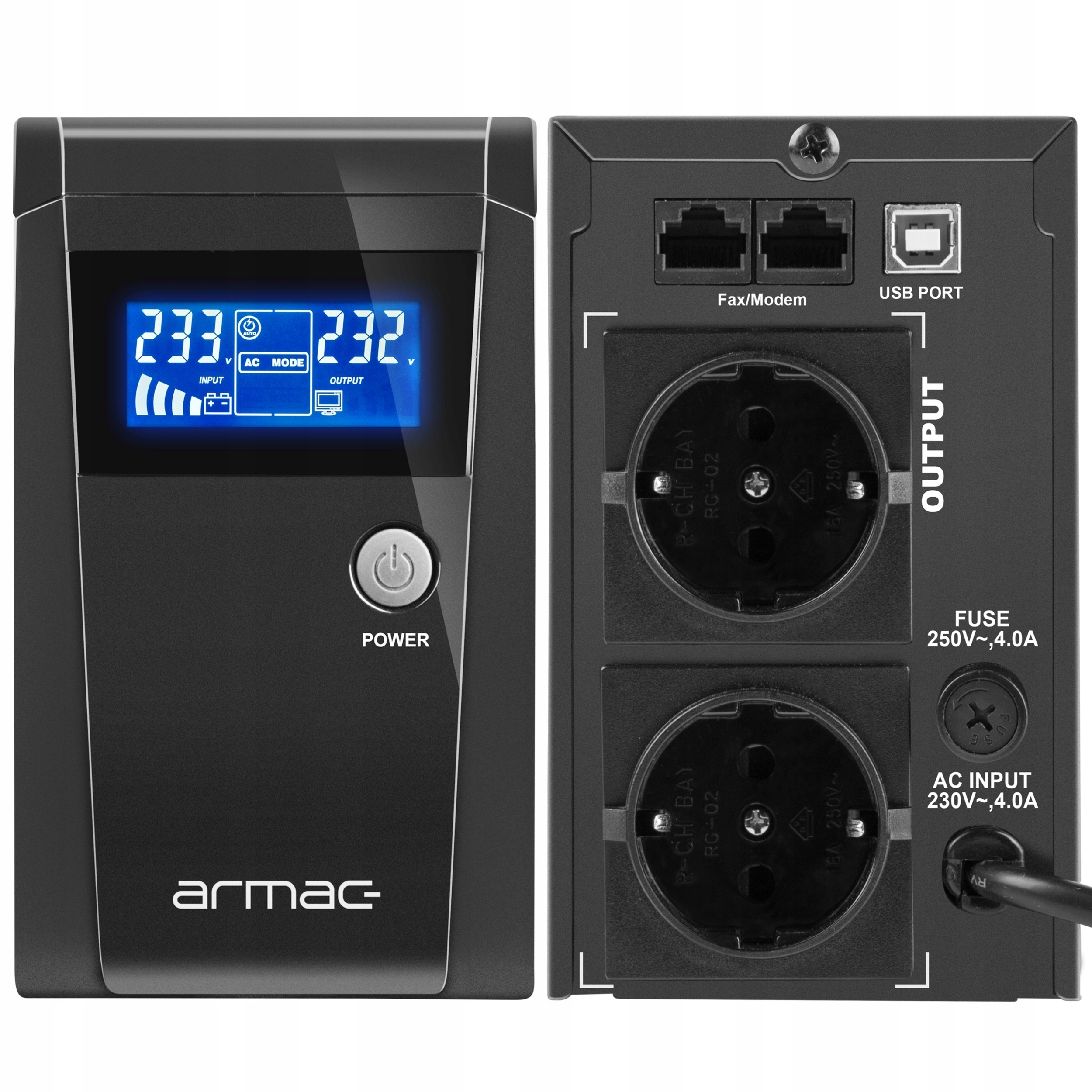 Armac O/650F/LCD 650VA 390W