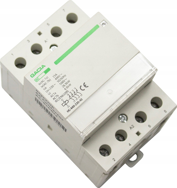 

Stycznik Modułowy 63A Cewka 230V 4 Styki 3-FAZ