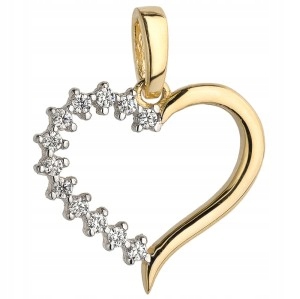 

Złota Zawieszka Klasyczna 585 Cyrkonia Serce