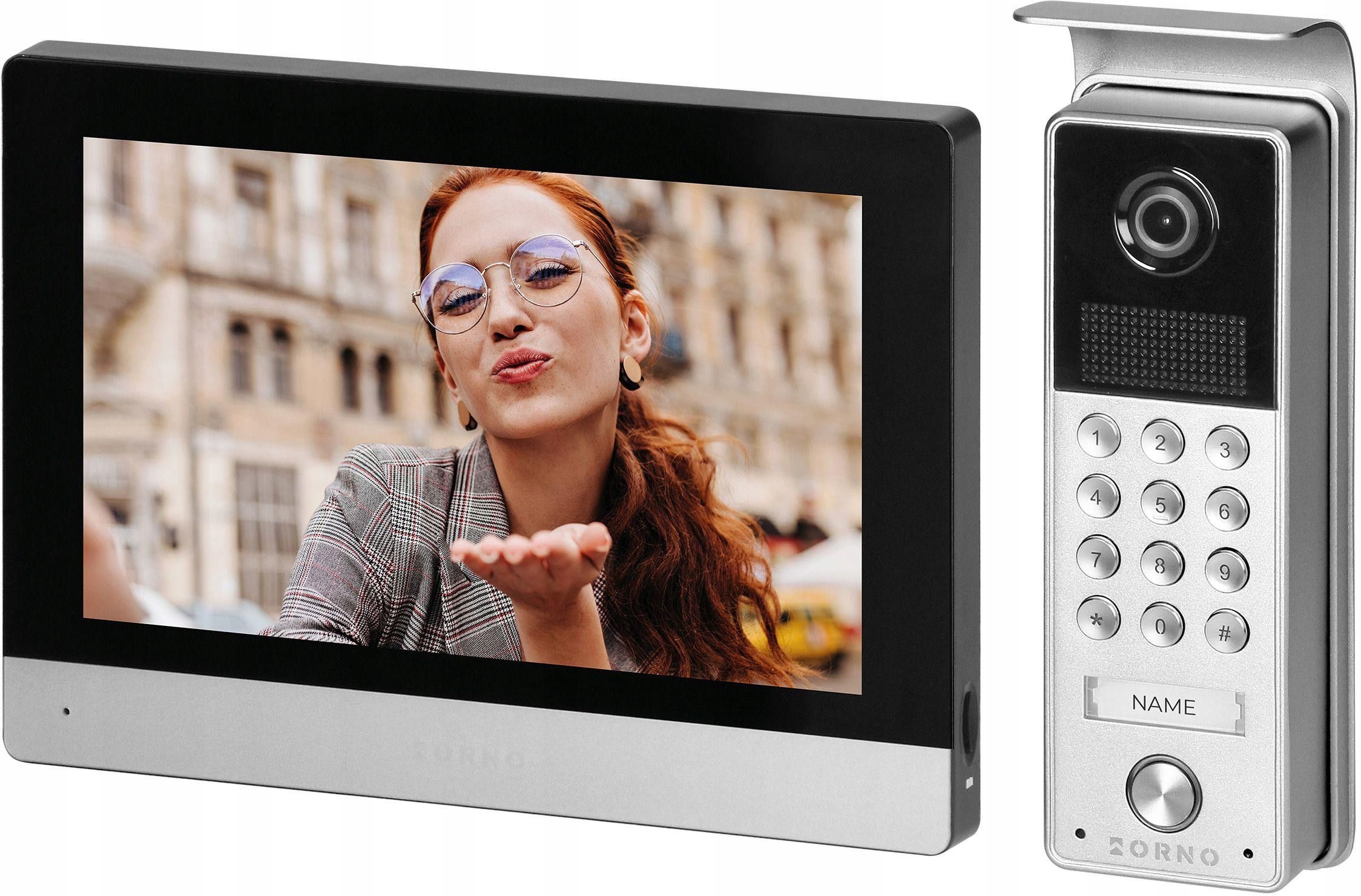 Wideodomofon Orno OR-VID-ME-1056FHD/B 7 cali czytnik