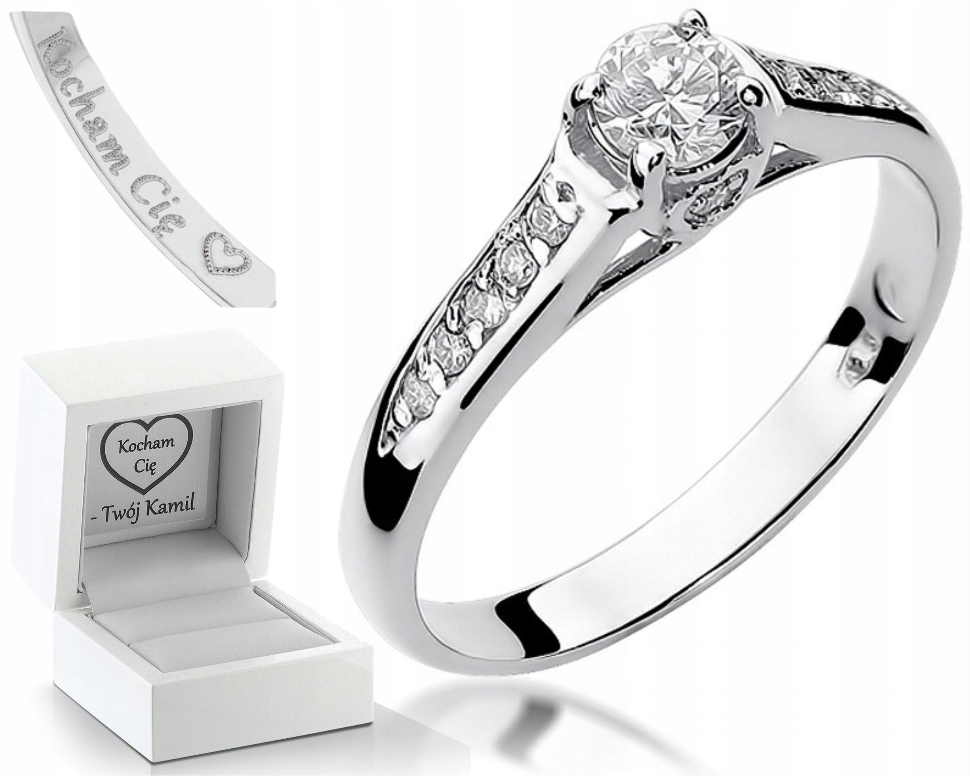 Prstýnek S Brilianty 0,33 Ct Bílé Zlato