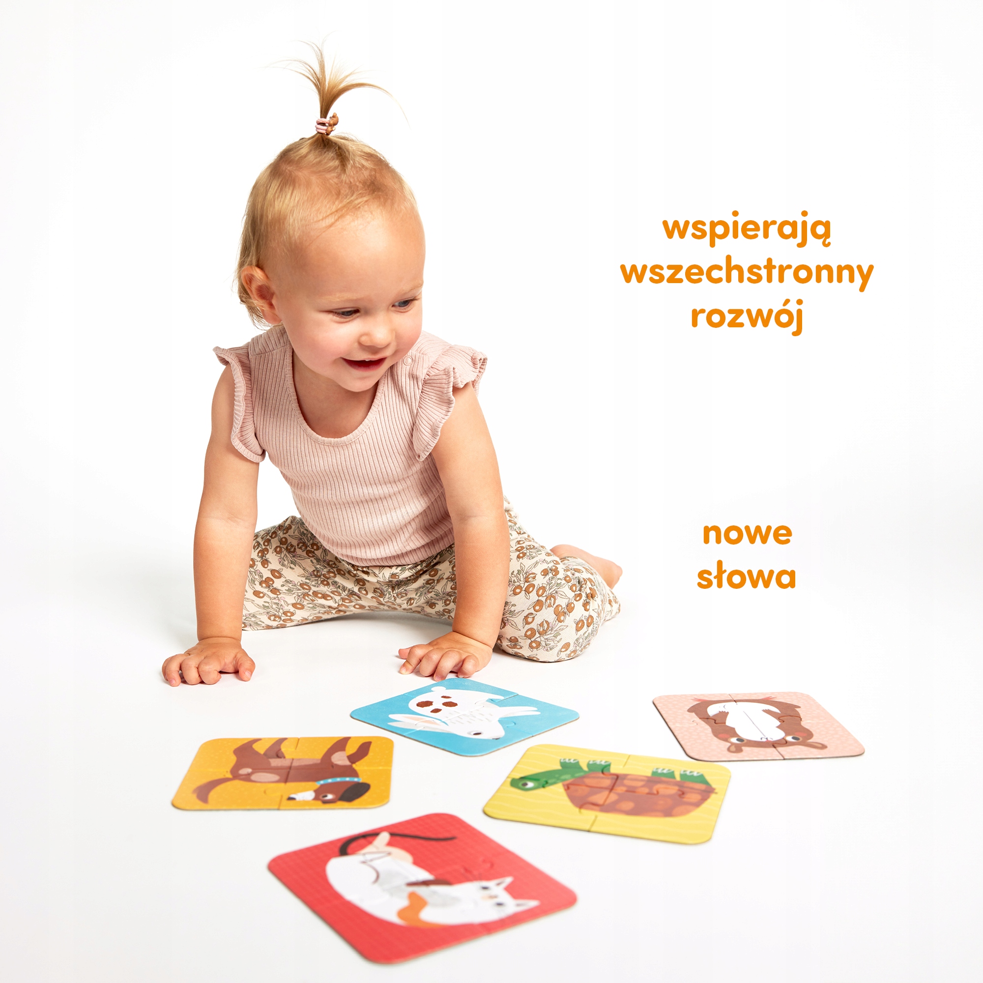 CzuCzu Puzzle na cztery Nasi przyjaciele 2+ 5x4 el. Liczba elementów 20