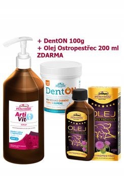 Vitar ArtiVit Sirup 1000ml+DentON100g+ostrop